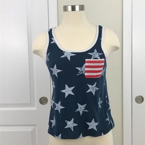Fifth and Sun Stars and Stripes Tank Top Small